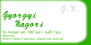 gyorgyi magori business card